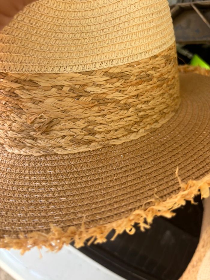 Chapeau en paille femme neuf - Style estival élégant - photo numéro 3