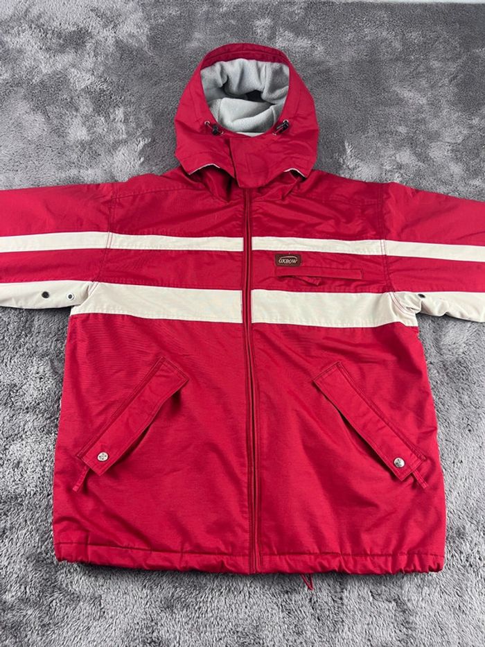 Manteau Ski Snowboard Oxbow Rouge et Écru – Taille M - photo numéro 6