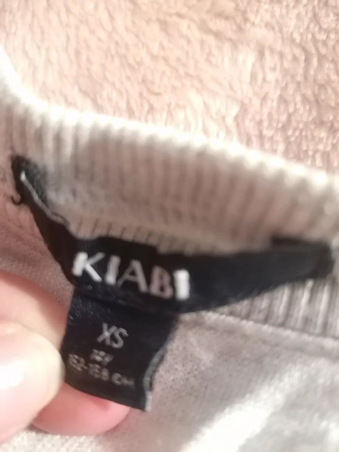 Pull blanc gris kiabi - photo numéro 3