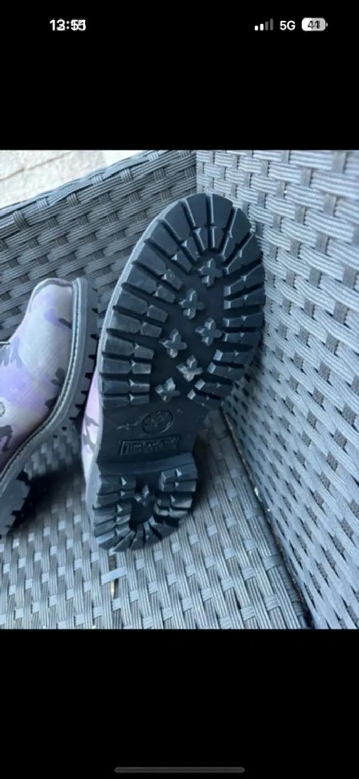 Timberland en tissu premium noir camouflage iris taille 37 - photo numéro 6