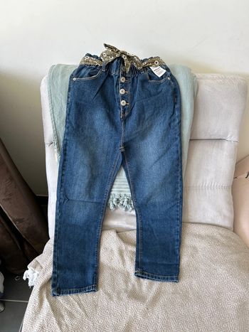 Jeans paperbag  10ans vertbaudet