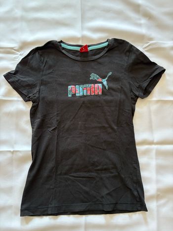 T-shirt noir puma - 12 ans