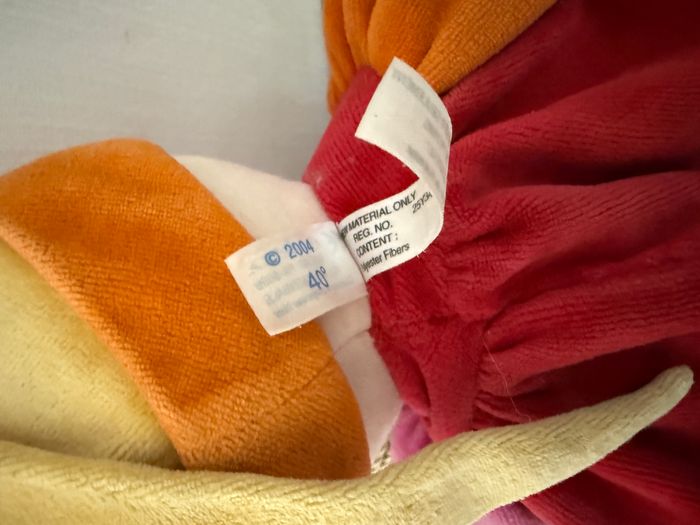 Doudou clown jaune orange rouge lune étoile COROLLE - photo numéro 5