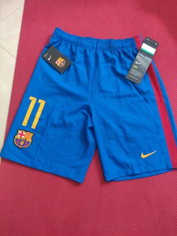 Short de foot Neymar FC Barcelone, Nike Authentique Officiel taille enfant 13/15 ans,  Neuf