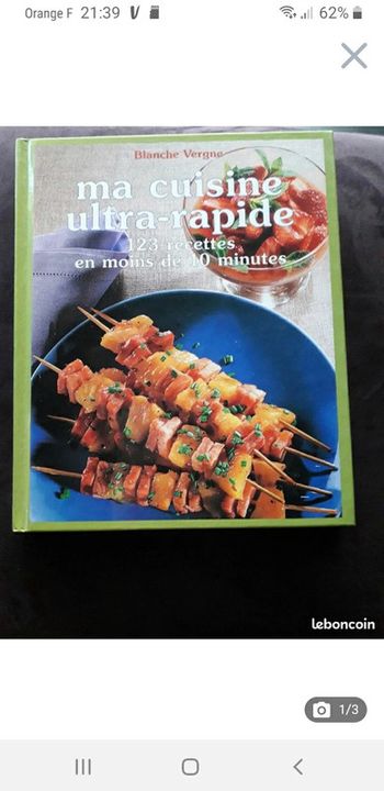Livre recettes "ultra rapide"