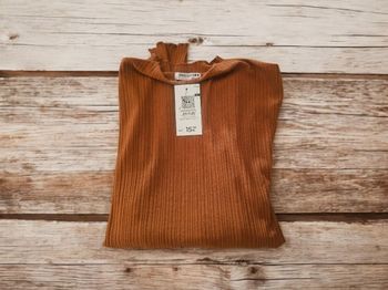 Sous pull marron Camaïeu