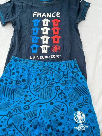 Pyjashort de foot taille 110/116 - 5 ans