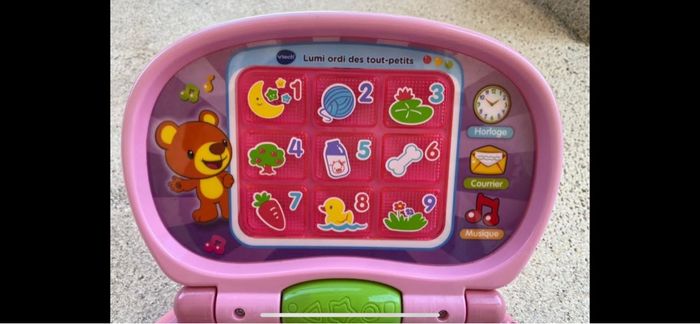 Ordinateur Lumi Vtech des tout petit rose - photo numéro 3