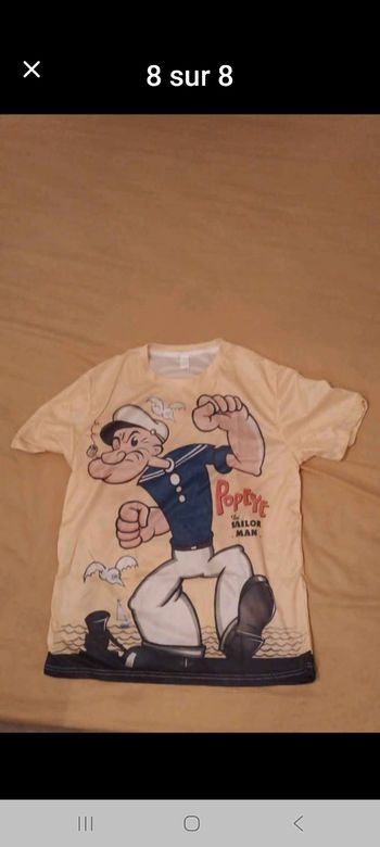 Tshort homme popeye dessin animé  taille L