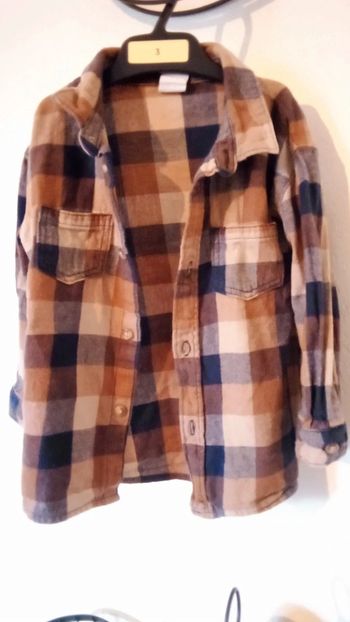 Chemise chaude à carreaux 12 mois