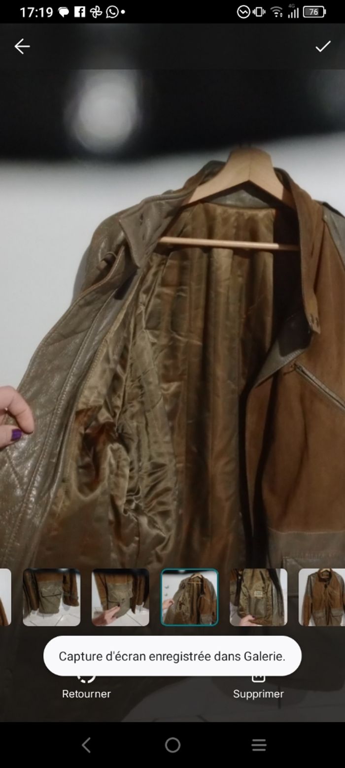 Blouson vintage L bimatière c84 - photo numéro 5