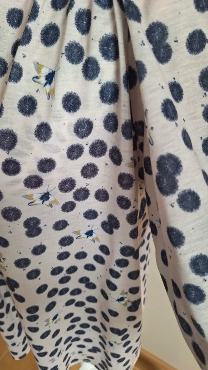 Blouse beige manches bouffantes 3/4 h&m 36/S - photo numéro 5