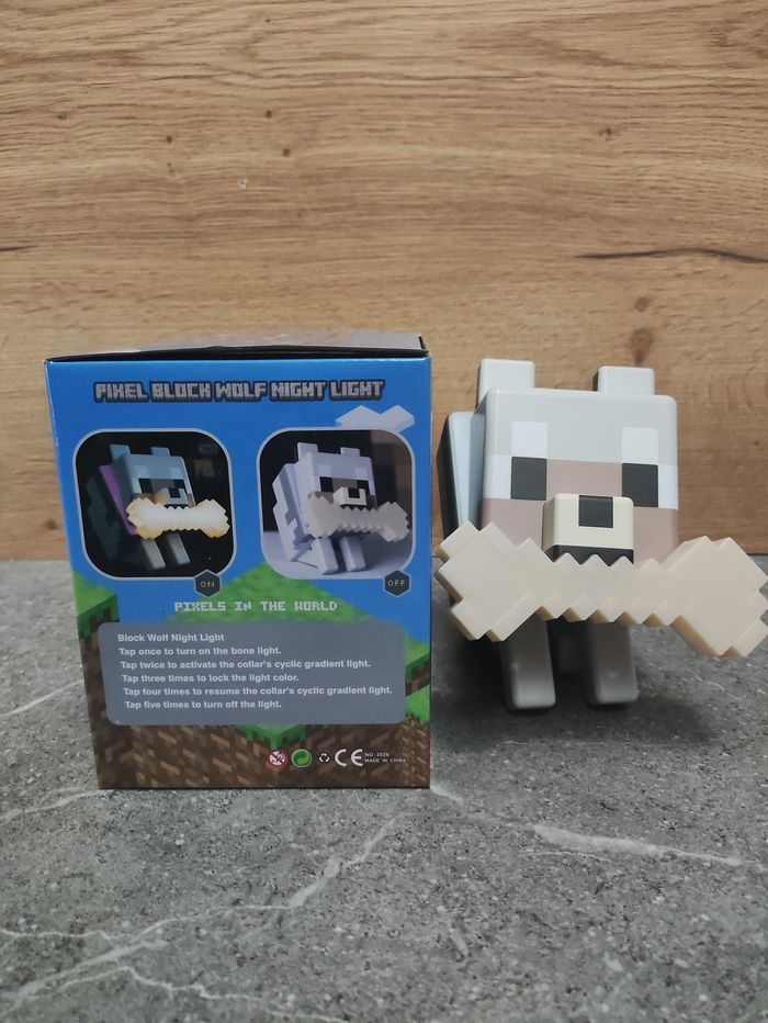 Wolf Night Light Pixel Block Led RGB - photo numéro 8