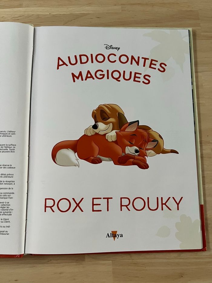 Livre Disney Audiocontes Magiques n°39 – Rox et Rouky – Bon État (Sans Figurines) - photo numéro 3