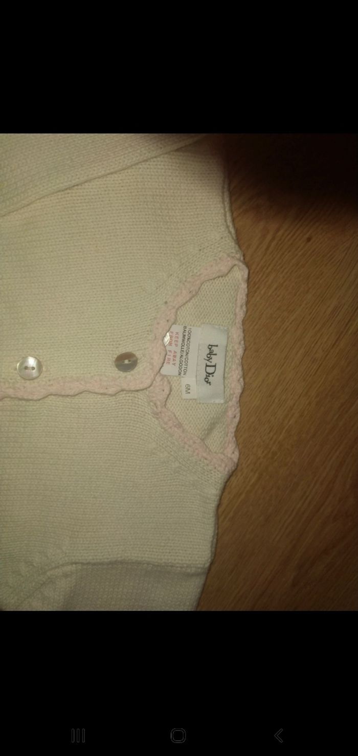 Pull baby dior 6 mois Fille