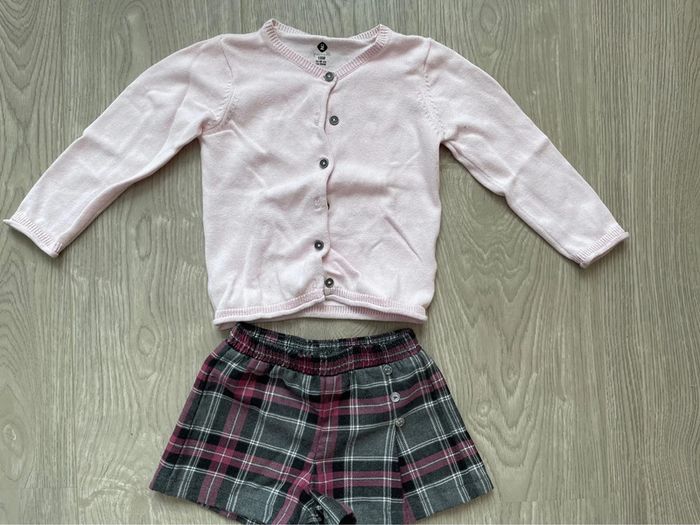 Ensemble short + gilet (80cm)