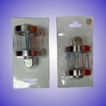 ​Lot de 2 Serrures Verrous Métalliques Design Moderne Neuf Avec Étiquette