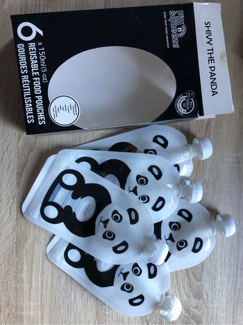 Lot 5 gourdes réutilisables