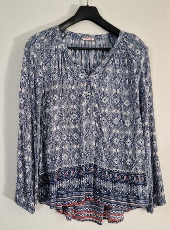 Blouse avec motifs Camaïeu, Taille 40, Très bon état