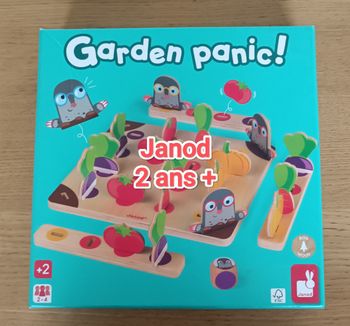 Jeu en bois Garden Panic édition Janod 2 ans +