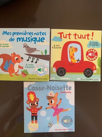 Lot de 3 livres sonores