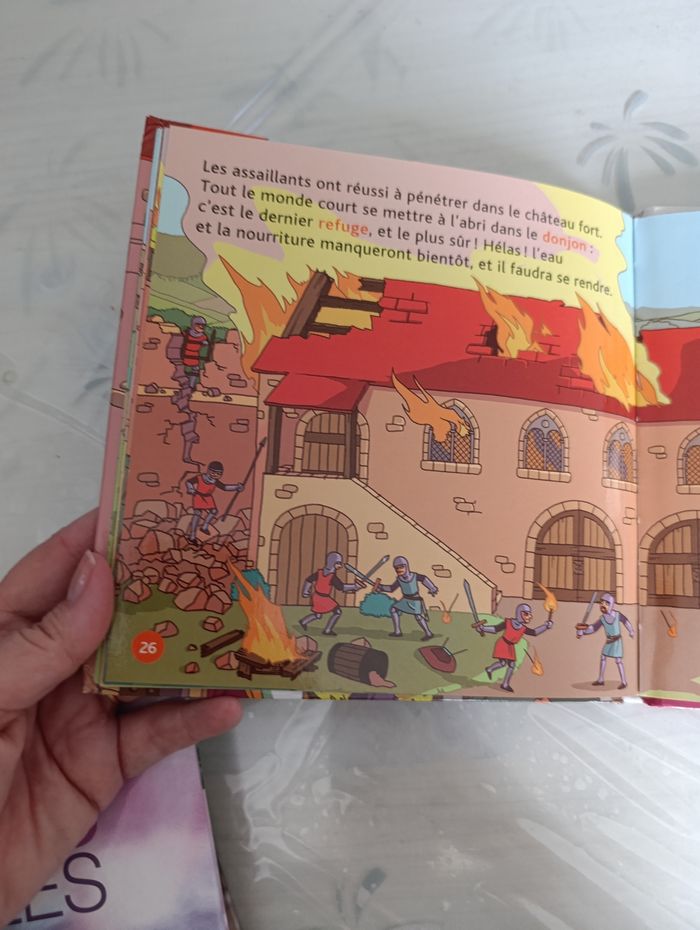 Lot de 2 livres pour enfant l'univers Larousse et les châteaux forts Mes p'tits docs - photo numéro 5
