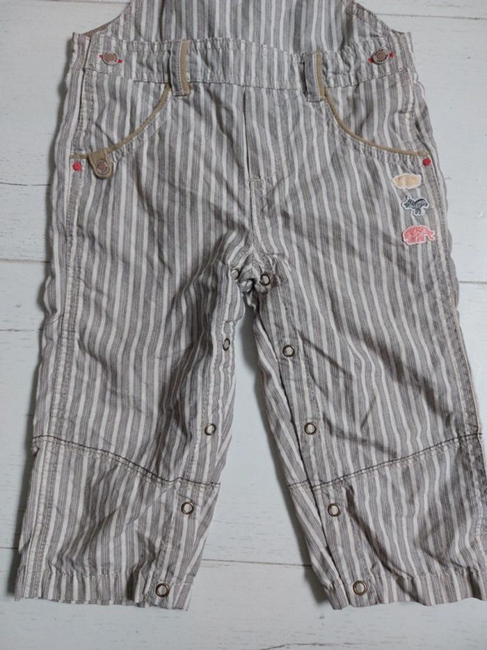 Salopette à rayures Sergent Major Taille 18 mois - photo numéro 3