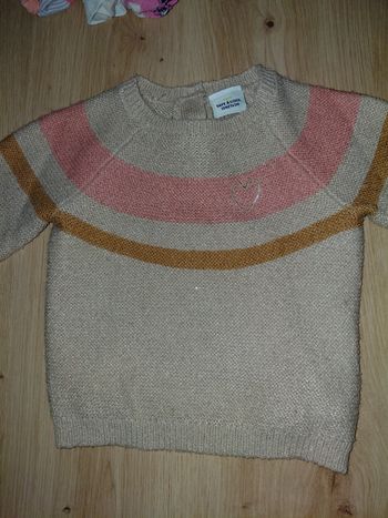 Pull avec paillettes bebe