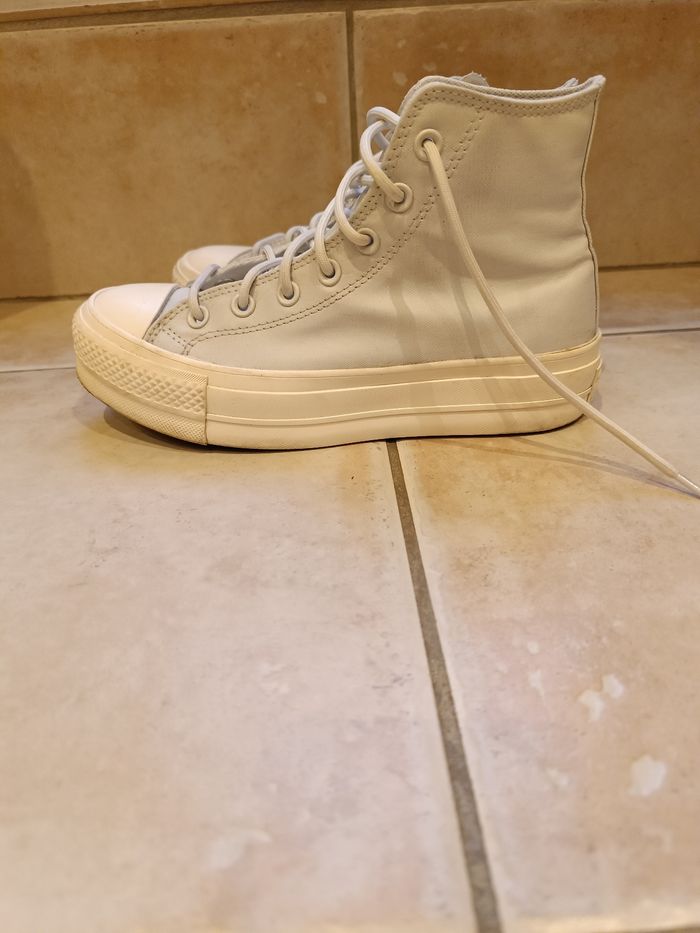 Baskets converse all star bleu ciel taille 38 - photo numéro 5