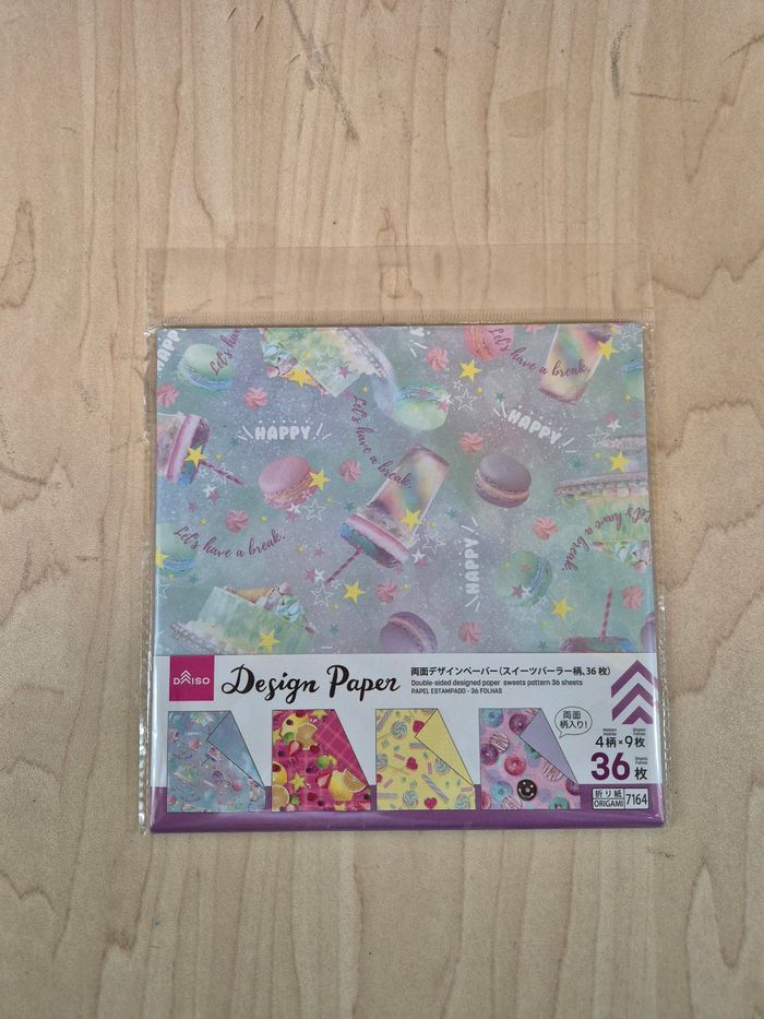 Papier Origami Daiso "Sweets Pattern"