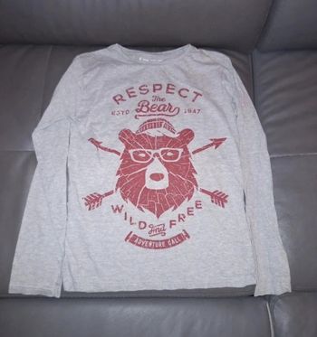 Teeshirt longue manche 14 ans gris