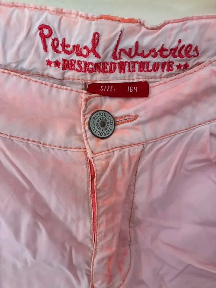 Short jeans rose effet délavé, taille 164 (14 ans), Petrol Industries. - photo numéro 4