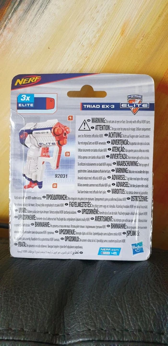 NEuf : NERF triad ex-3 Elite, tirs a la suite - photo numéro 2
