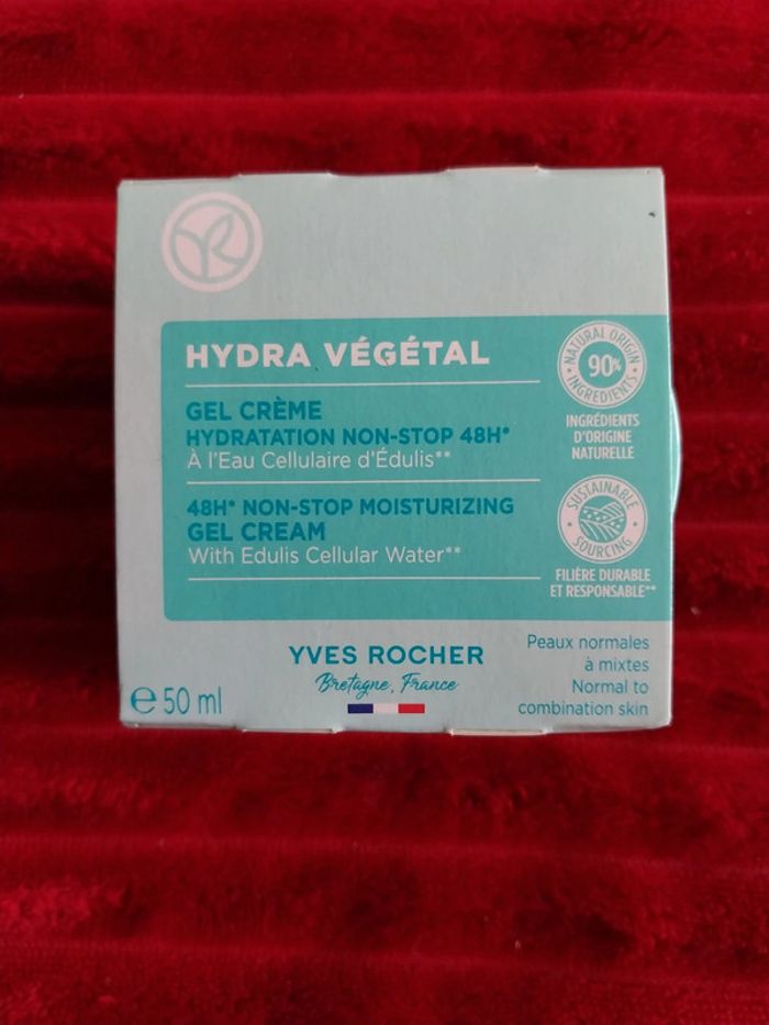 Gel crème hydratation