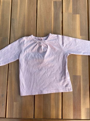 t-shirt manches longues 0-3 mois