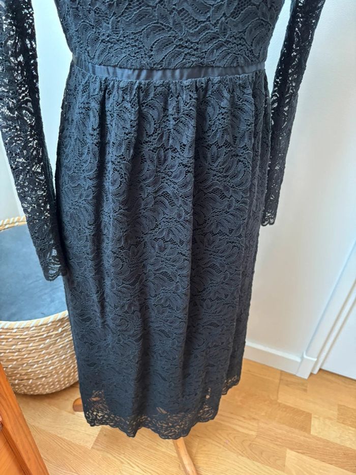 🖤 sublime robe longue dentelle noire - Idano - T38 - photo numéro 7