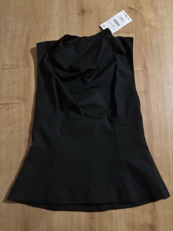 Top col drapé Zara