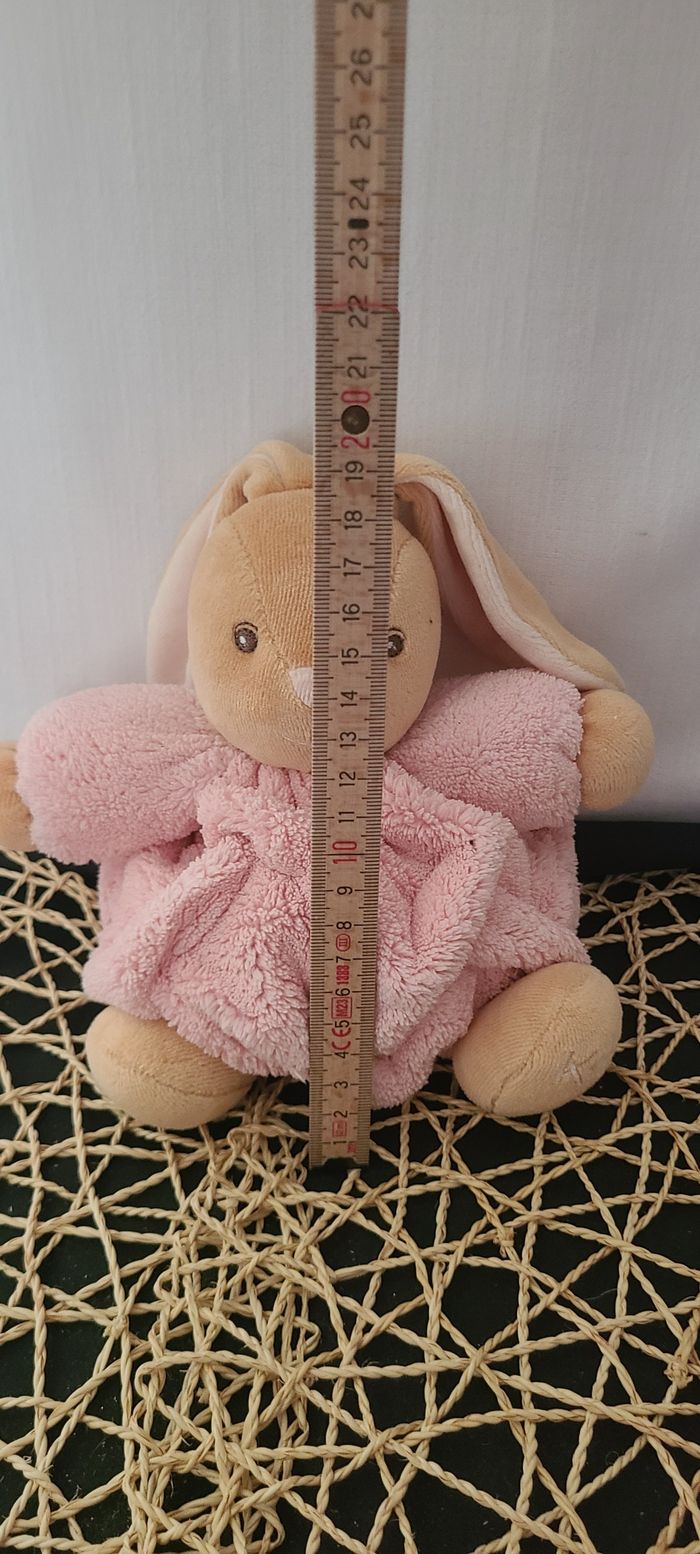 Doudou lapin plume blanc rose KALOO - photo numéro 4