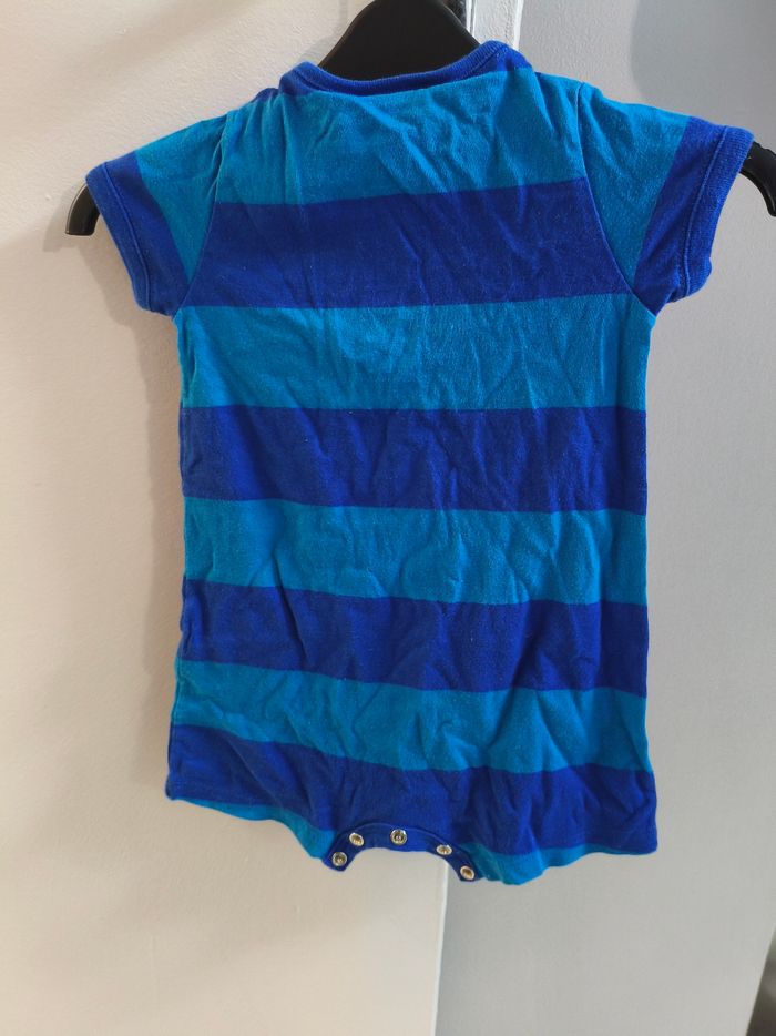 Combinaison courte rayée – 6 mois Petit bateau - photo numéro 2