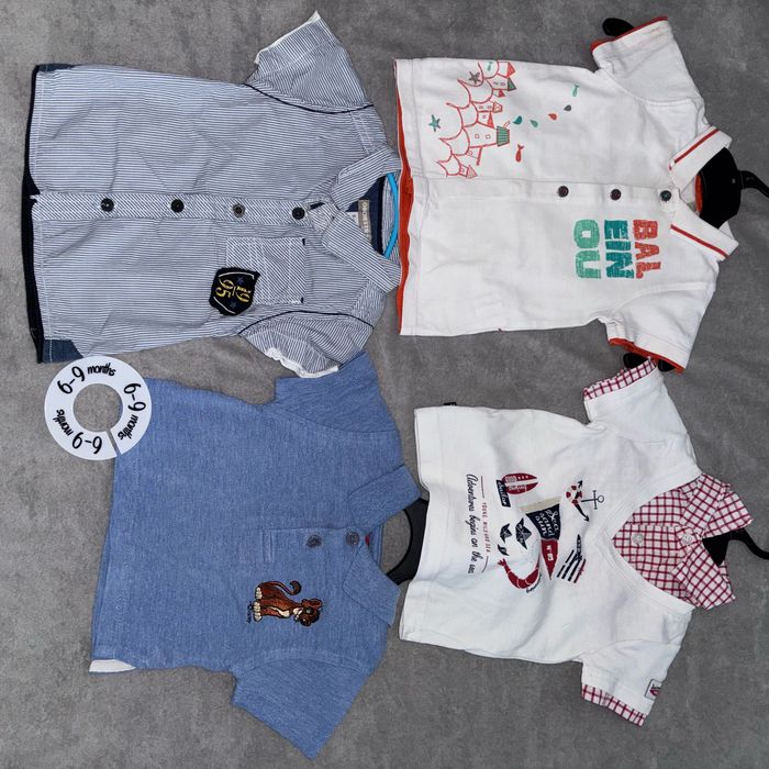 Lot de tee shirt polo bébé garçon 6 mois