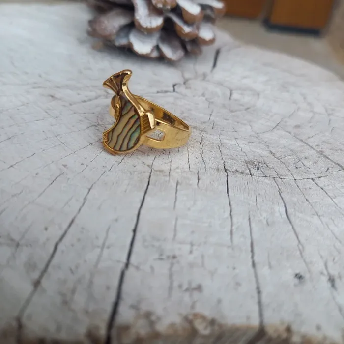 Bague vintage poisson 16mm - photo numéro 3