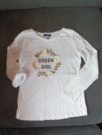 Tee shirt chemise manches longues Fille 8 ans Okaïdi