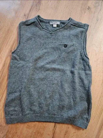 Pull sans manche gris verbaudet 5 ans