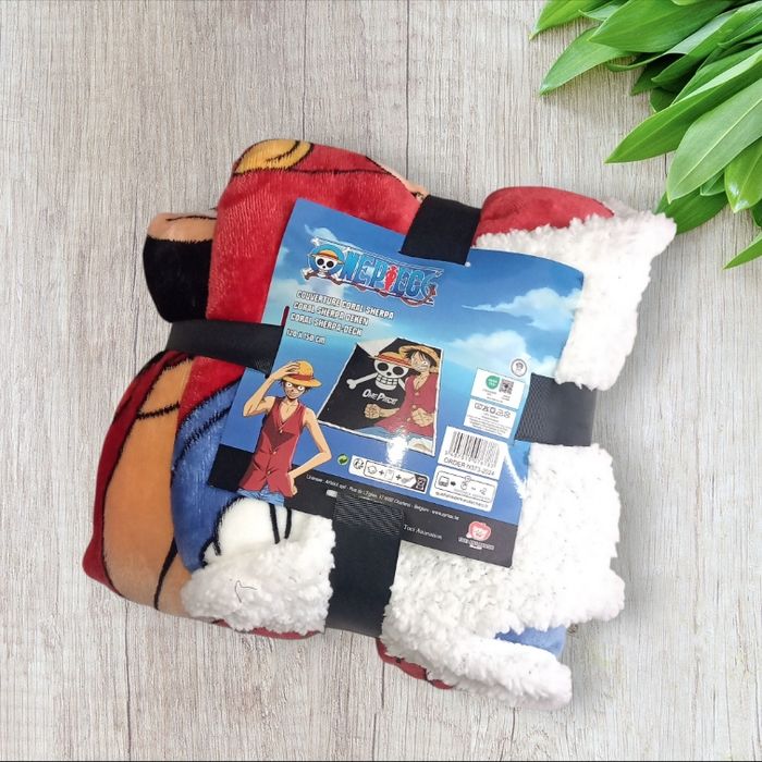 Grande couverture sherpa one piece luffy - photo numéro 2