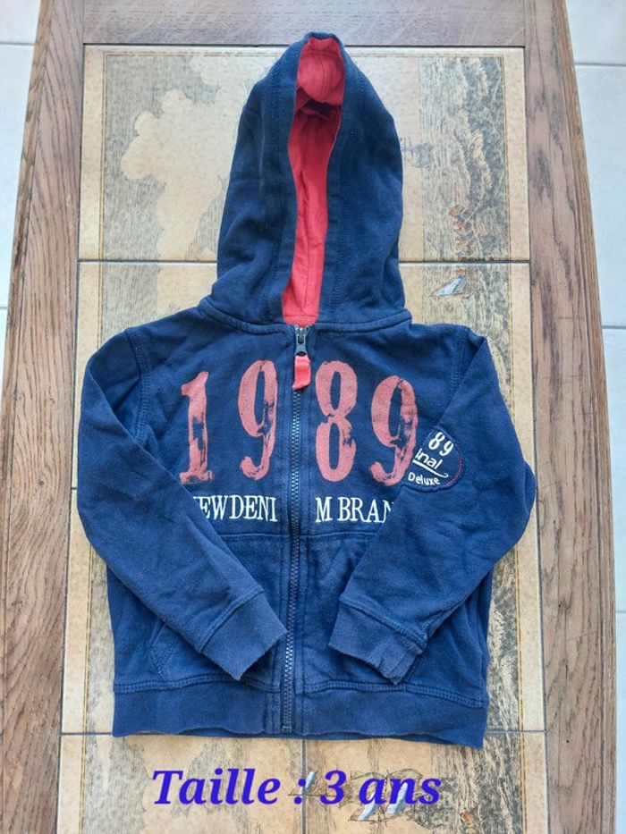 Veste à capuche 👦 U Collection 3 ans 💯% coton