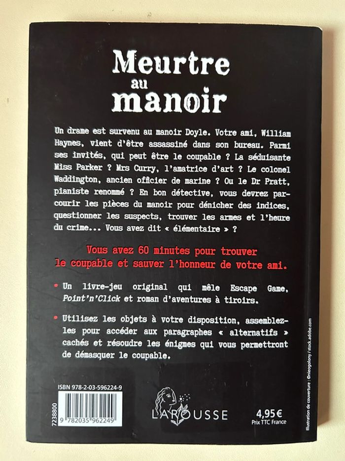 Meurtre au manoir/Escape Game - photo numéro 2