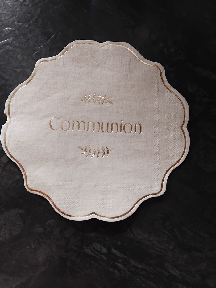 Serviettes en papier pour communion - photo numéro 5