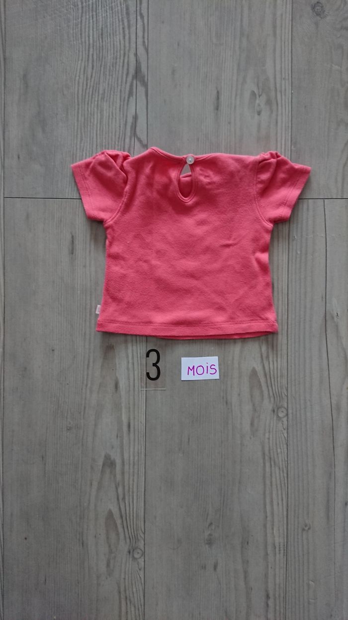 Tee shrit bébé fille 3 mois - photo numéro 3