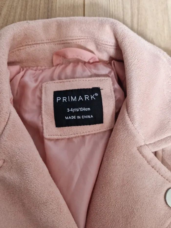 Veste rose en suedine - photo numéro 2