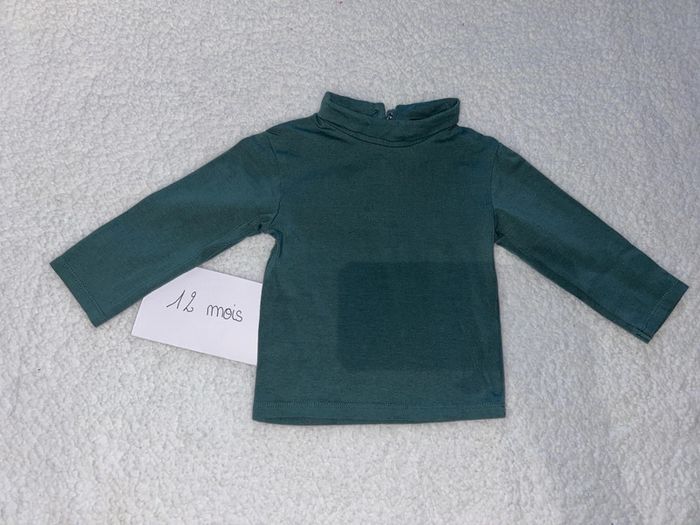 Pull fin à col roulé bébé